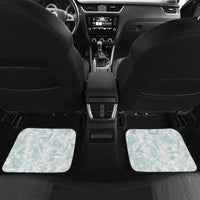 Polynesia Paisley Car Mats Mix Teal Polynesian Pattern LT05 Set 2pcs - Back Teal - Polynesian Pride