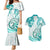 Polynesia Paisley Couples Matching Mermaid Dress and Hawaiian Shirt Mix Teal Polynesian Pattern LT05 Teal - Polynesian Pride