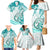 Polynesia Paisley Family Matching Mermaid Dress and Hawaiian Shirt Mix Teal Polynesian Pattern LT05 - Polynesian Pride