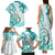 Polynesia Paisley Family Matching Tank Maxi Dress and Hawaiian Shirt Mix Teal Polynesian Pattern LT05 - Polynesian Pride