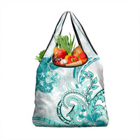 Polynesia Paisley Grocery Bag Mix Teal Polynesian Pattern LT05 1-pack One Size Teal - Polynesian Pride