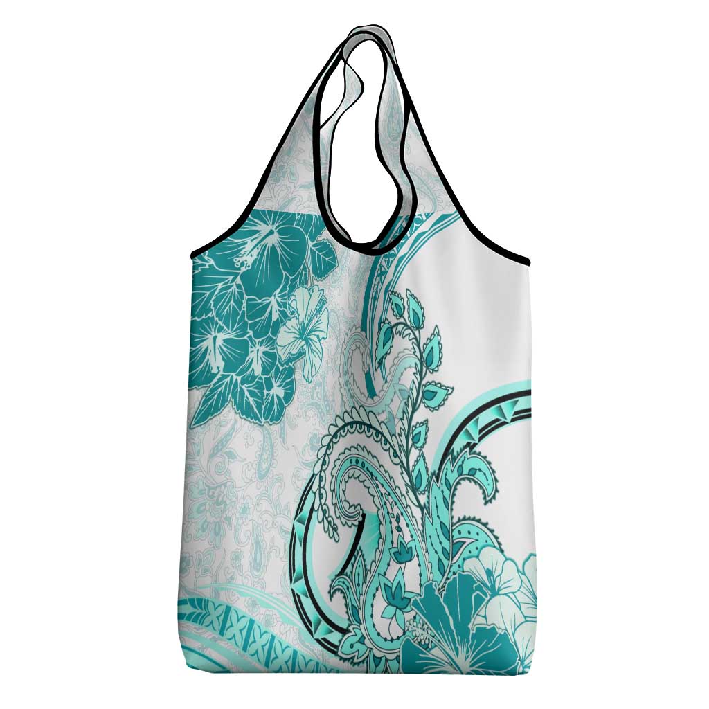 Polynesia Paisley Grocery Bag Mix Teal Polynesian Pattern LT05 - Polynesian Pride