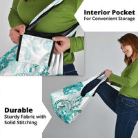 Polynesia Paisley Grocery Bag Mix Teal Polynesian Pattern LT05 - Polynesian Pride