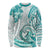 Polynesia Paisley Long Sleeve Shirt Mix Teal Polynesian Pattern LT05 Unisex Teal - Polynesian Pride