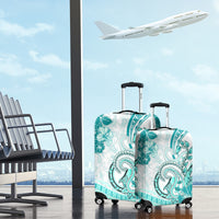 Polynesia Paisley Luggage Cover Mix Teal Polynesian Pattern