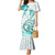 Polynesia Paisley Mermaid Dress Mix Teal Polynesian Pattern LT05 Women Teal - Polynesian Pride