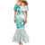 Polynesia Paisley Mermaid Dress Mix Teal Polynesian Pattern LT05 - Polynesian Pride