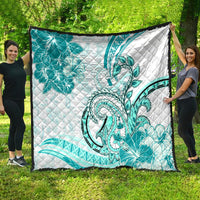 Polynesia Paisley Quilt Mix Teal Polynesian Pattern