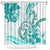 Polynesia Paisley Shower Curtain Mix Teal Polynesian Pattern