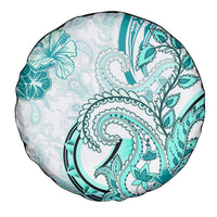 Polynesia Paisley Spare Tire Cover Mix Teal Polynesian Pattern LT05 - Polynesian Pride