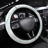 Polynesia Paisley Steering Wheel Cover Mix Teal Polynesian Pattern LT05 Universal Fit Teal - Polynesian Pride