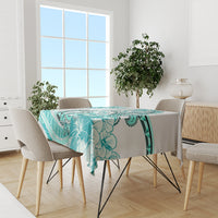 Polynesia Paisley Tablecloth Mix Teal Polynesian Pattern LT05 - Polynesian Pride