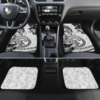 Polynesia Paisley Car Mats Mix White Polynesian Pattern LT05 Set 4pcs White - Polynesian Pride