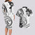 Polynesia Paisley Couples Matching Long Sleeve Bodycon Dress and Hawaiian Shirt Mix White Polynesian Pattern LT05 - Polynesian Pride