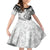 Polynesia Paisley Family Matching Off Shoulder Short Dress and Hawaiian Shirt Mix White Polynesian Pattern LT05 Daughter's Dress White - Polynesian Pride