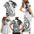 Polynesia Paisley Family Matching Short Sleeve Bodycon Dress and Hawaiian Shirt Mix White Polynesian Pattern LT05 - Polynesian Pride