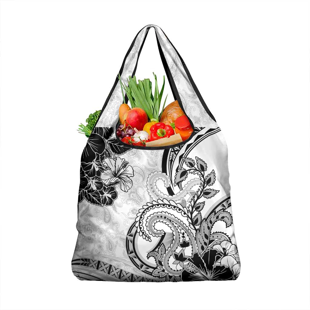 Polynesia Paisley Grocery Bag Mix White Polynesian Pattern LT05 1-pack One Size White - Polynesian Pride