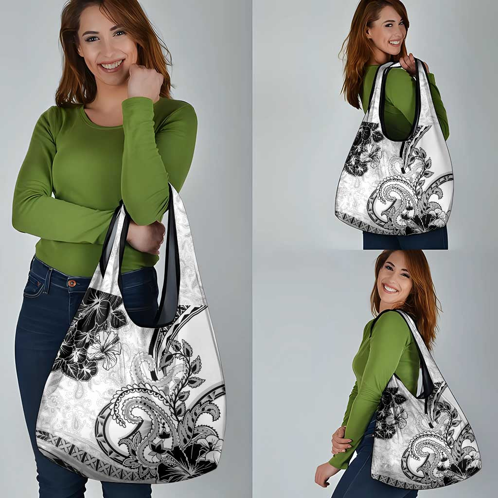Polynesia Paisley Grocery Bag Mix White Polynesian Pattern LT05 - Polynesian Pride