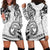 Polynesia Paisley Hoodie Dress Mix White Polynesian Pattern LT05 - Polynesian Pride