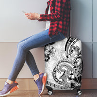Polynesia Paisley Luggage Cover Mix White Polynesian Pattern