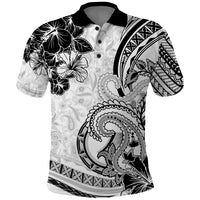 Polynesia Paisley Polo Shirt Mix White Polynesian Pattern LT05 White - Polynesian Pride