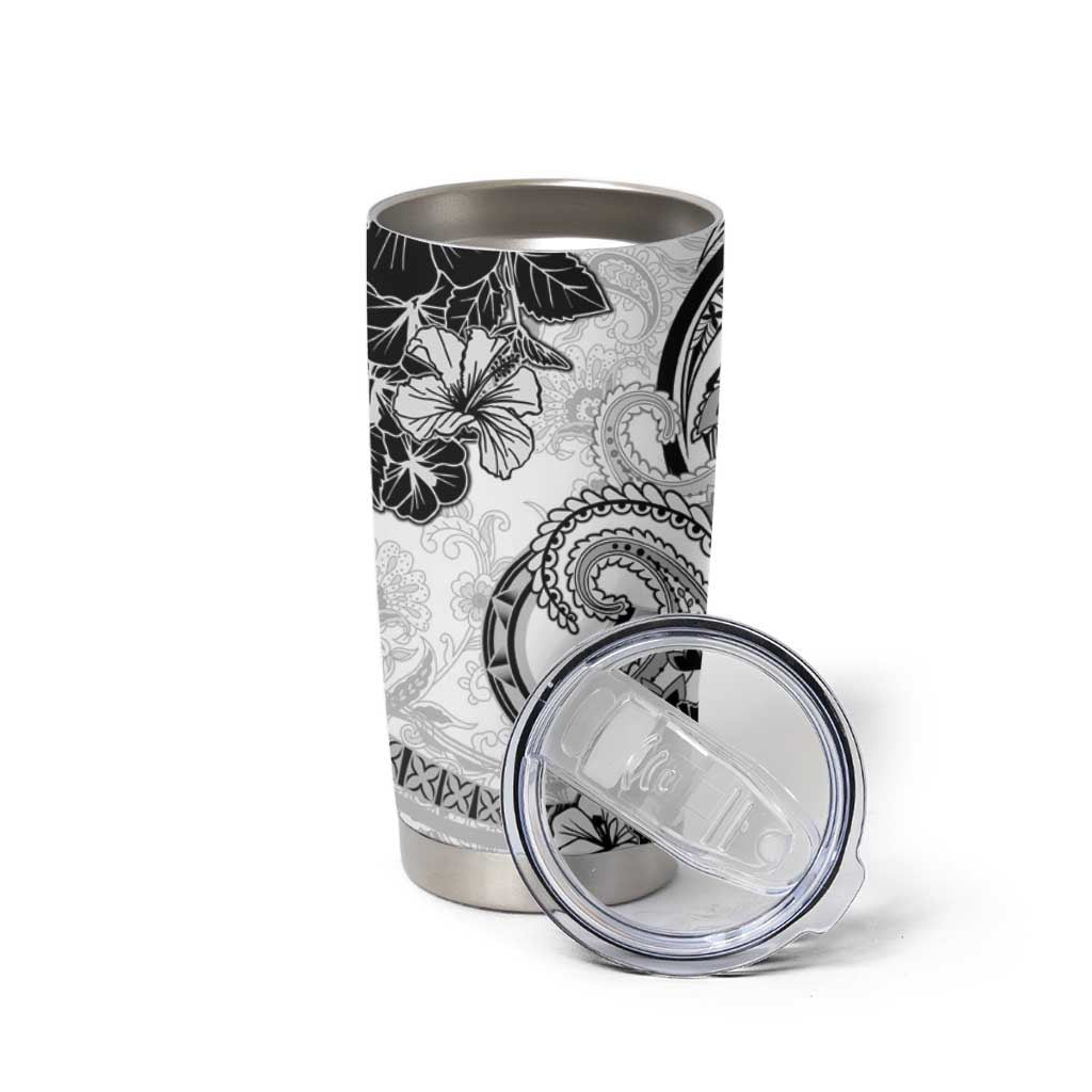 Polynesia Paisley Tumbler Cup Mix White Polynesian Pattern LT05 - Polynesian Pride