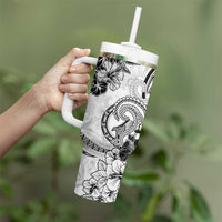 Polynesia Paisley Tumbler With Handle Mix White Polynesian Pattern LT05 - Polynesian Pride