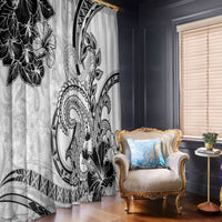 Polynesia Paisley Window Curtain Mix White Polynesian Pattern LT05 - Polynesian Pride