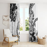 Polynesia Paisley Window Curtain Mix White Polynesian Pattern LT05 - Polynesian Pride