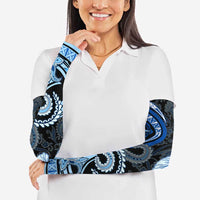 Polynesia Paisley Arm Sleeves Mix Blue Polynesian Pattern - Polynesian Pride