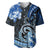 Polynesia Paisley Baseball Jersey Mix Blue Polynesian Pattern LT05 Blue - Polynesian Pride