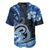 Polynesia Paisley Baseball Jersey Mix Blue Polynesian Pattern LT05 - Polynesian Pride