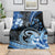 Polynesia Paisley Blanket Mix Blue Polynesian Pattern