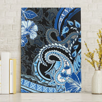 Polynesia Paisley Canvas Wall Art Mix Blue Polynesian Pattern LT05 Without Frame Blue - Polynesian Pride