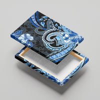 Polynesia Paisley Canvas Wall Art Mix Blue Polynesian Pattern LT05 - Polynesian Pride