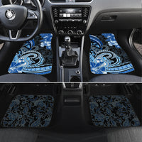 Polynesia Paisley Car Mats Mix Blue Polynesian Pattern LT05 Set 4pcs Blue - Polynesian Pride