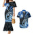 Polynesia Paisley Couples Matching Mermaid Dress and Hawaiian Shirt Mix Blue Polynesian Pattern LT05 Blue - Polynesian Pride