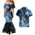 Polynesia Paisley Couples Matching Mermaid Dress and Hawaiian Shirt Mix Blue Polynesian Pattern LT05 - Polynesian Pride