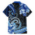 Polynesia Paisley Family Matching Long Sleeve Bodycon Dress and Hawaiian Shirt Mix Blue Polynesian Pattern LT05 - Polynesian Pride