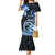 Polynesia Paisley Family Matching Mermaid Dress and Hawaiian Shirt Mix Blue Polynesian Pattern LT05 Mom's Dress Blue - Polynesian Pride