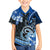 Polynesia Paisley Family Matching Off Shoulder Long Sleeve Dress and Hawaiian Shirt Mix Blue Polynesian Pattern LT05 Son's Shirt Blue - Polynesian Pride