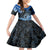 Polynesia Paisley Family Matching Off Shoulder Short Dress and Hawaiian Shirt Mix Blue Polynesian Pattern LT05 Daughter's Dress Blue - Polynesian Pride