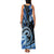 Polynesia Paisley Family Matching Tank Maxi Dress and Hawaiian Shirt Mix Blue Polynesian Pattern LT05 - Polynesian Pride