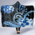 Polynesia Paisley Hooded Blanket Mix Blue Polynesian Pattern