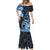 Polynesia Paisley Mermaid Dress Mix Blue Polynesian Pattern LT05 - Polynesian Pride