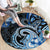 Polynesia Paisley Round Carpet Mix Blue Polynesian Pattern