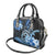 Polynesia Paisley Shoulder Handbag Mix Blue Polynesian Pattern