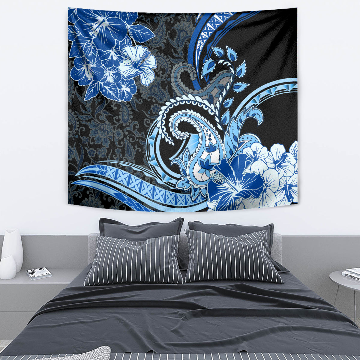 Polynesia Paisley Tapestry Mix Blue Polynesian Pattern LT05 - Polynesian Pride
