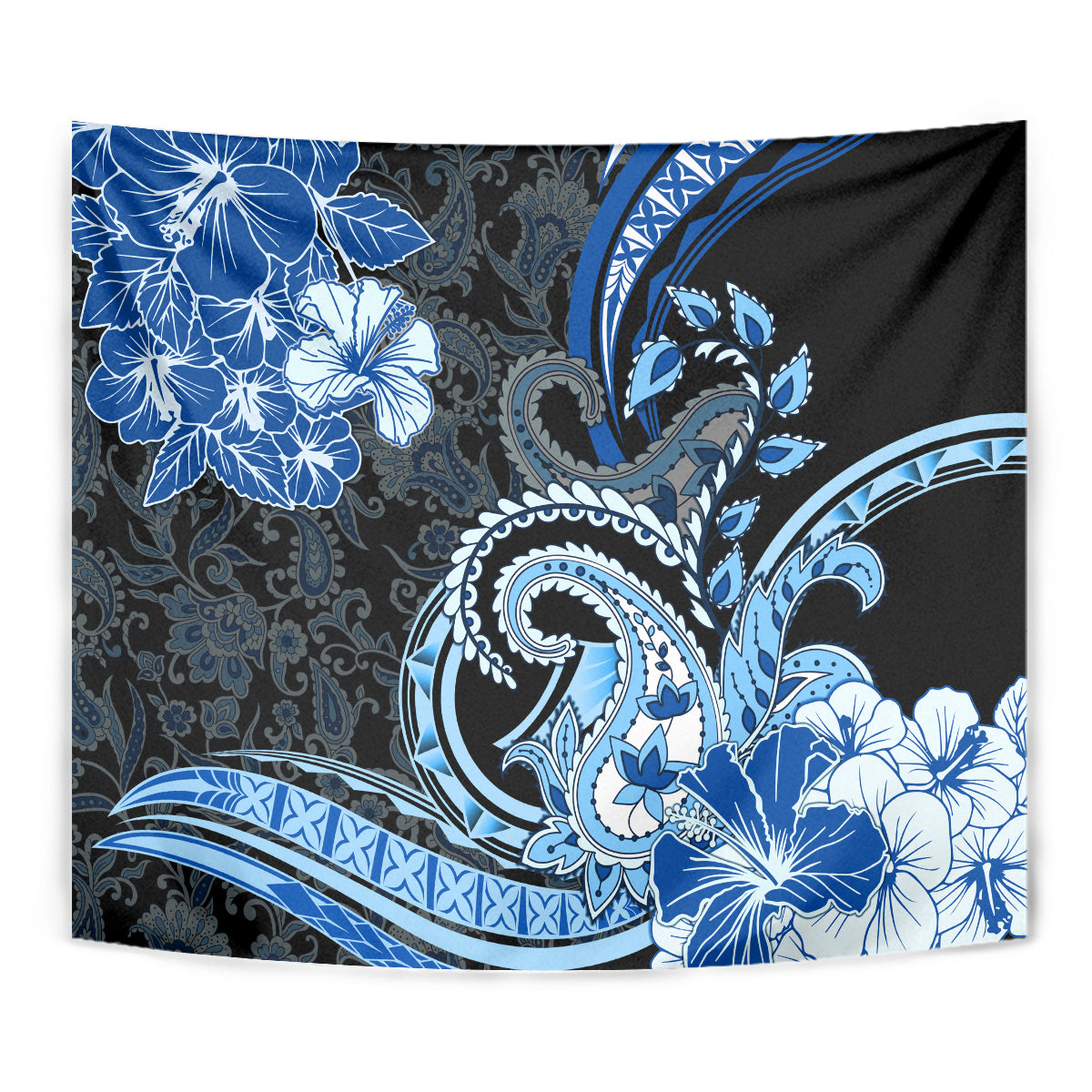Polynesia Paisley Tapestry Mix Blue Polynesian Pattern LT05 - Polynesian Pride