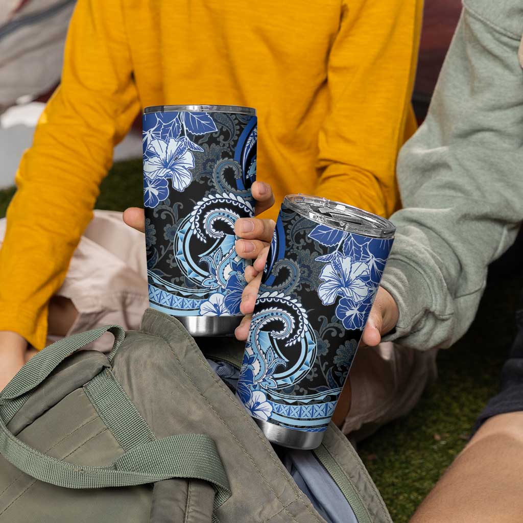 Polynesia Paisley Tumbler Cup Mix Blue Polynesian Pattern LT05 - Polynesian Pride